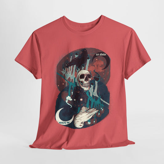 As Above So Below V Unisex Heavy Cotton Tee