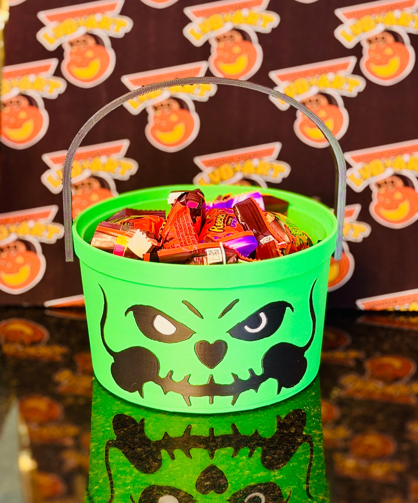 Evil Pope Halloween Pail 3D Print