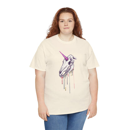 Unicorn Skull Unisex Heavy Cotton Tee