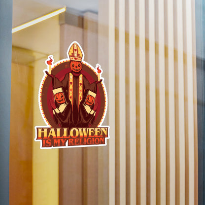Halloween Is My Religion Kiss-Cut Vinyl Decal