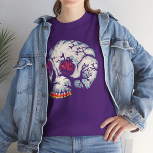 Halloween Skull Unisex Heavy Cotton Tee