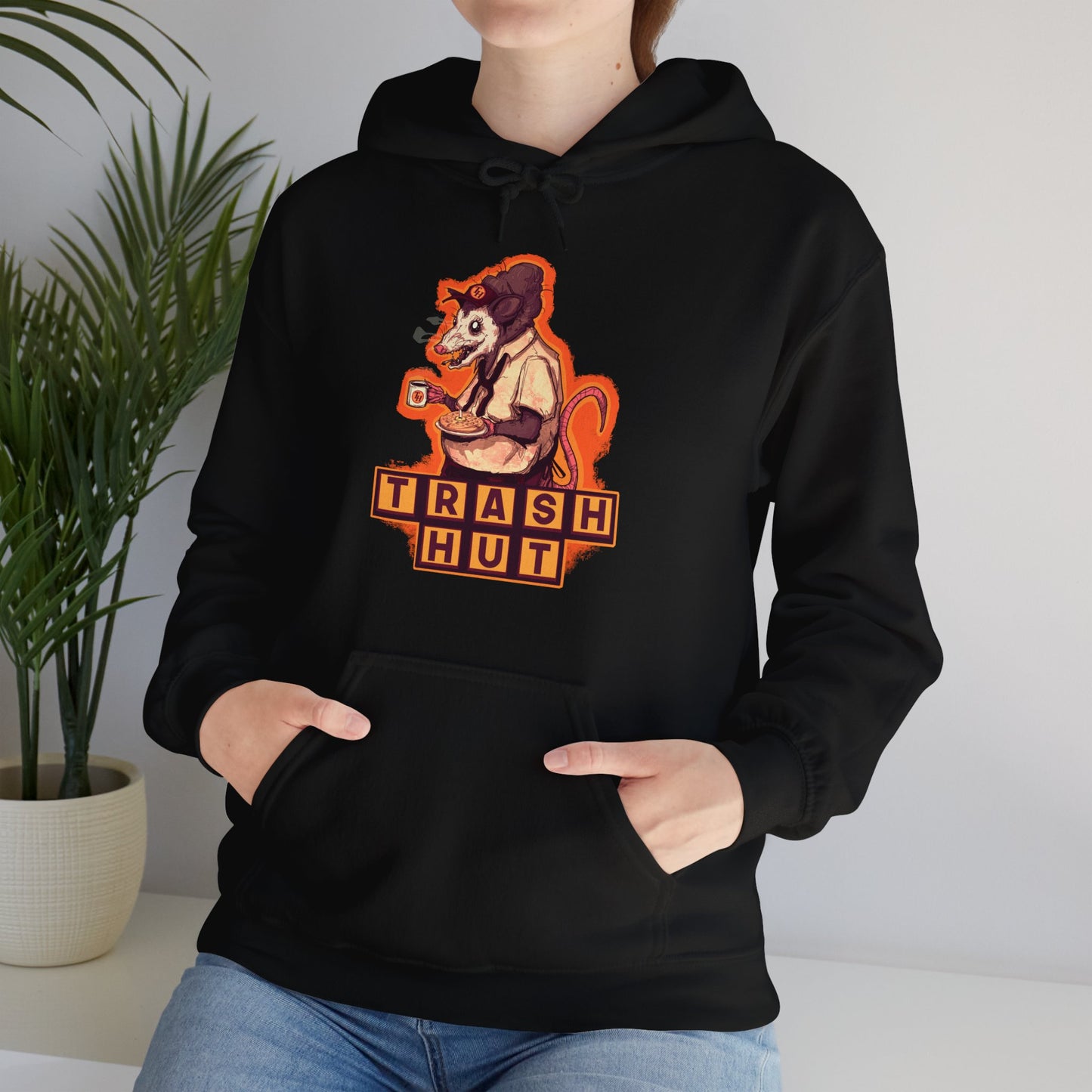 Trash Hut Unisex Heavy Blend Hooded Sweatshirt