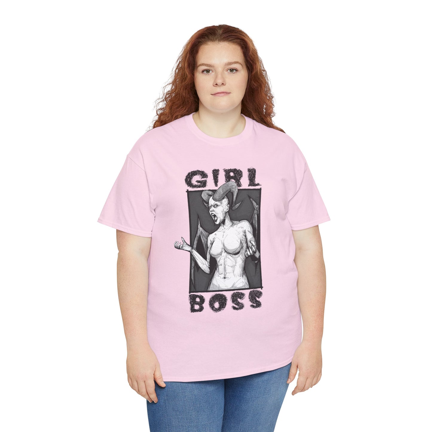 Girl Boss Unisex Heavy Cotton Tee