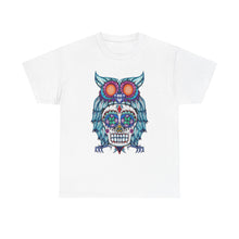 Sugar Skull Owl Unisex Heavy Cotton Tee