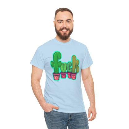Rude Succulents Unisex Heavy Cotton Tee