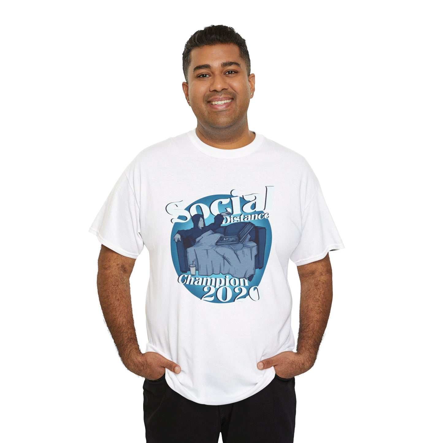 Social Distance Champion Unisex Heavy Cotton Tee