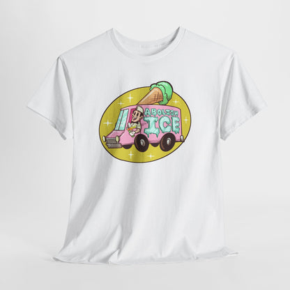 Ice Cream Truck Unisex Heavy Cotton Tee