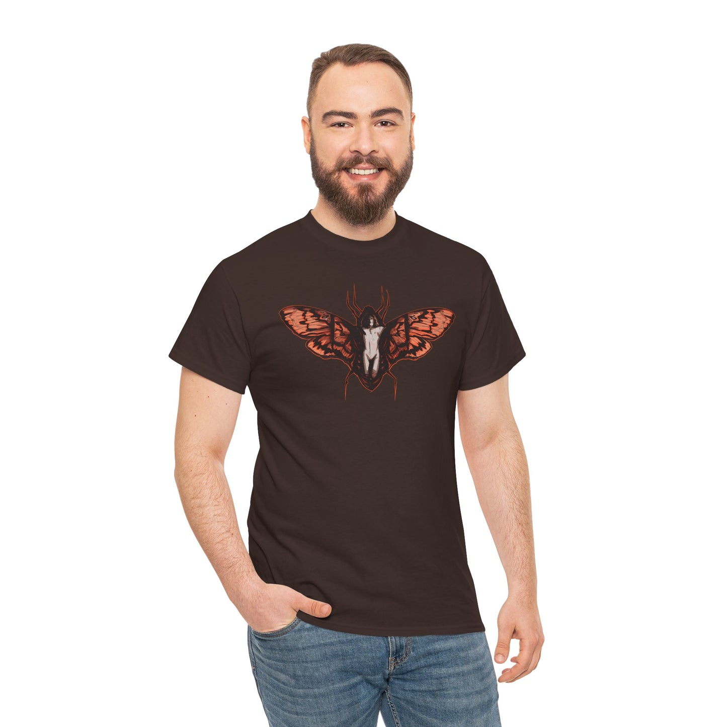 Death Moth Unisex Heavy Cotton Tee