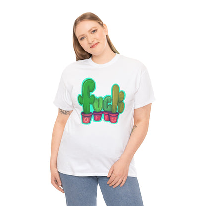 Rude Succulents Unisex Heavy Cotton Tee