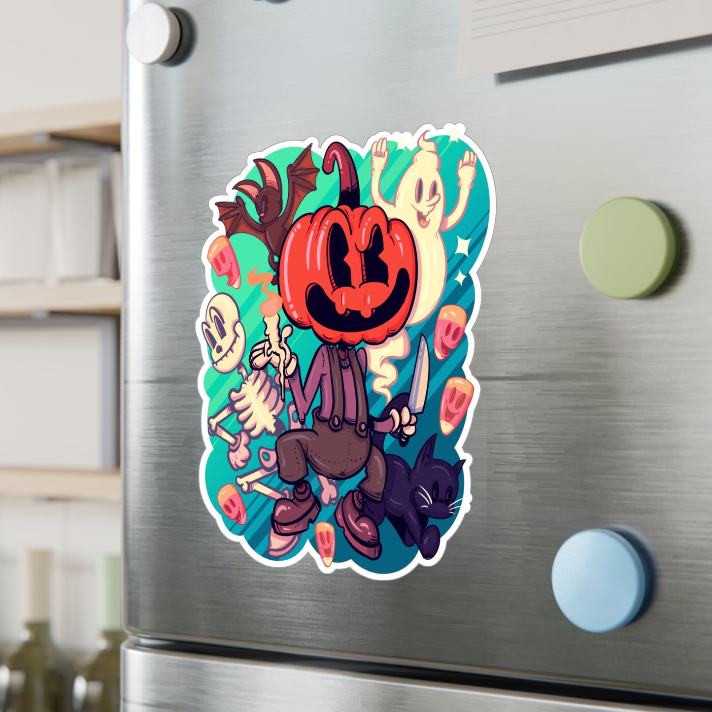 Rubber Hose Halloween Kiss-Cut Vinyl Decal
