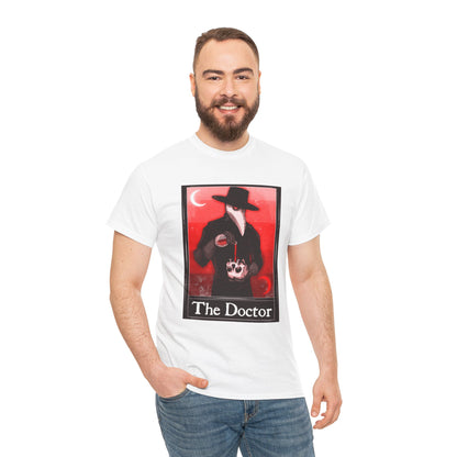 The Doctor Tarot (Front & Back Print) Unisex Heavy Cotton Tee