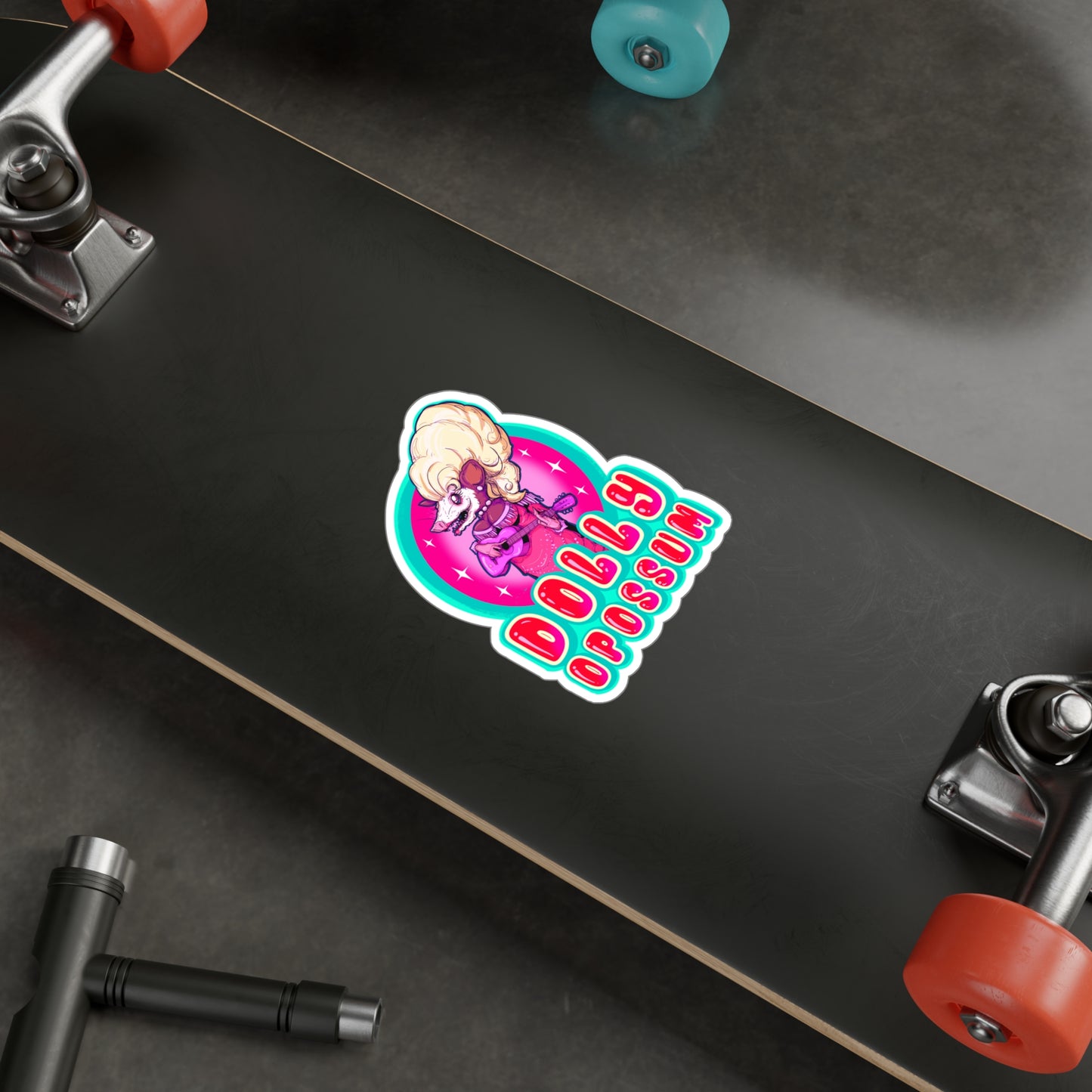Dolly Opossum Kiss-Cut Vinyl Decal