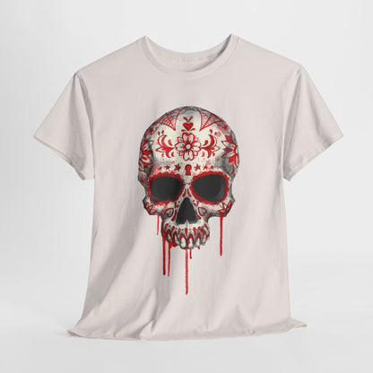 Blood Skull Unisex Heavy Cotton Tee