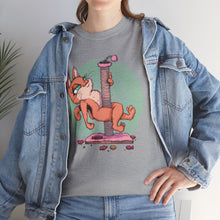 Scratching Pole Unisex Heavy Cotton Tee