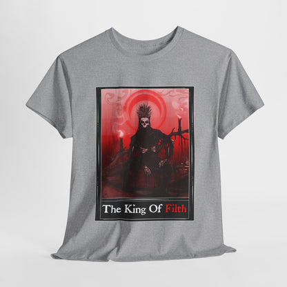 King Of Filth Tarot (Front & Back Print) Unisex Heavy Cotton Tee