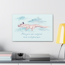 Never Give Up Canvas Gallery Wrapped Art Print