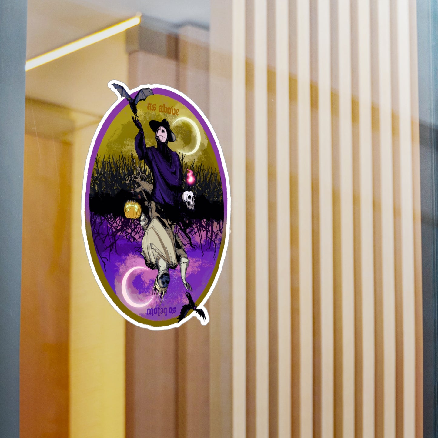 As Above So Below Halloween Kiss-Cut Vinyl Decal
