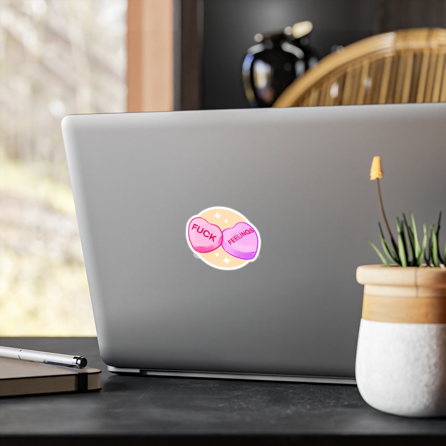 Fuck Feelings Kiss-Cut Vinyl Decal