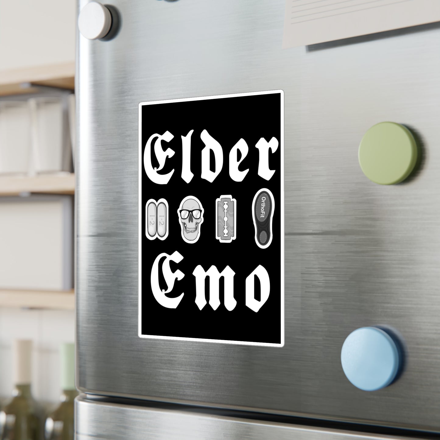 Elder Emo Kiss-Cut Vinyl Decal