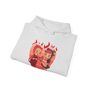 Love Is Hell Unisex Heavy Blend Hooded Sweatshirt