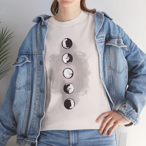 Cat Phases Unisex Heavy Cotton Tee