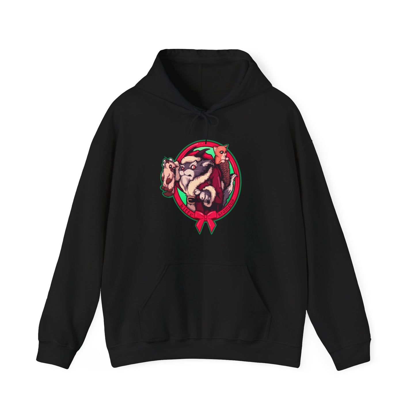 Kitty Krampus Unisex Heavy Blend Hooded Sweatshirt