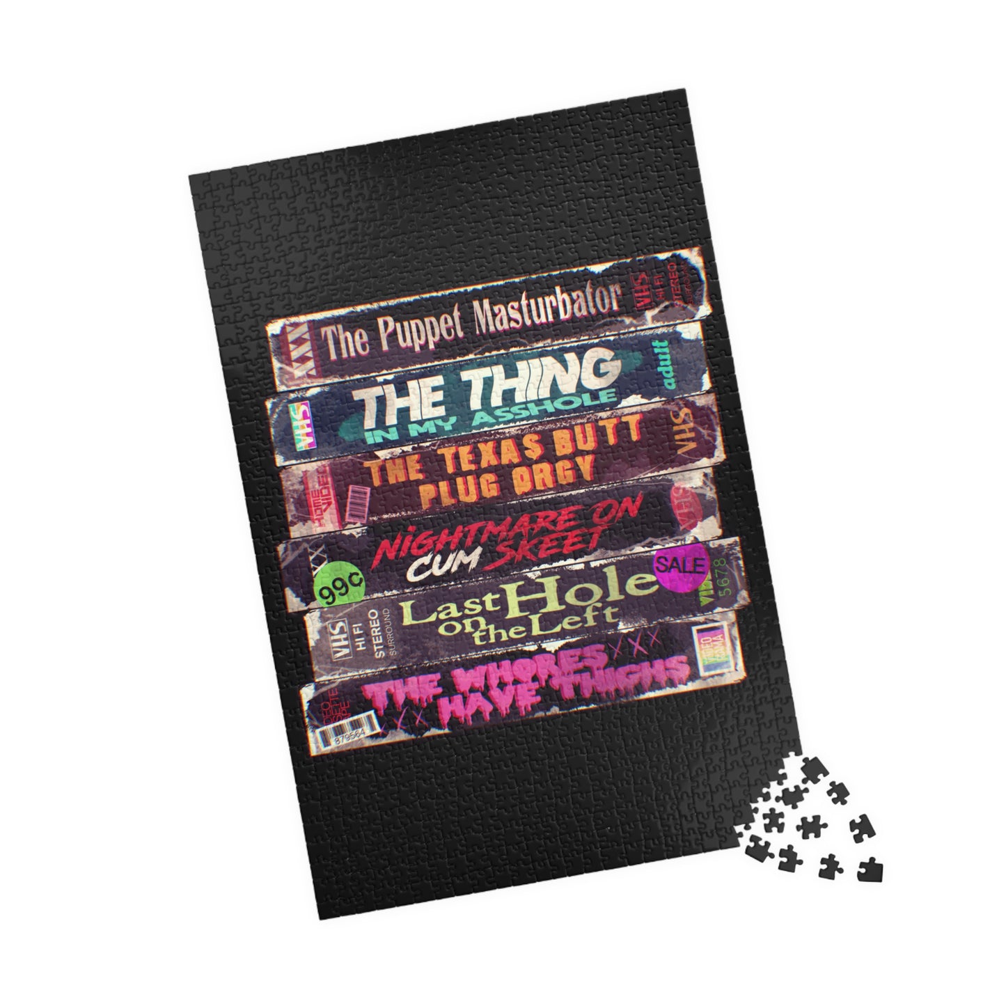 Adult Horror VHS Puzzle (110, 252, 500, 1014-piece)