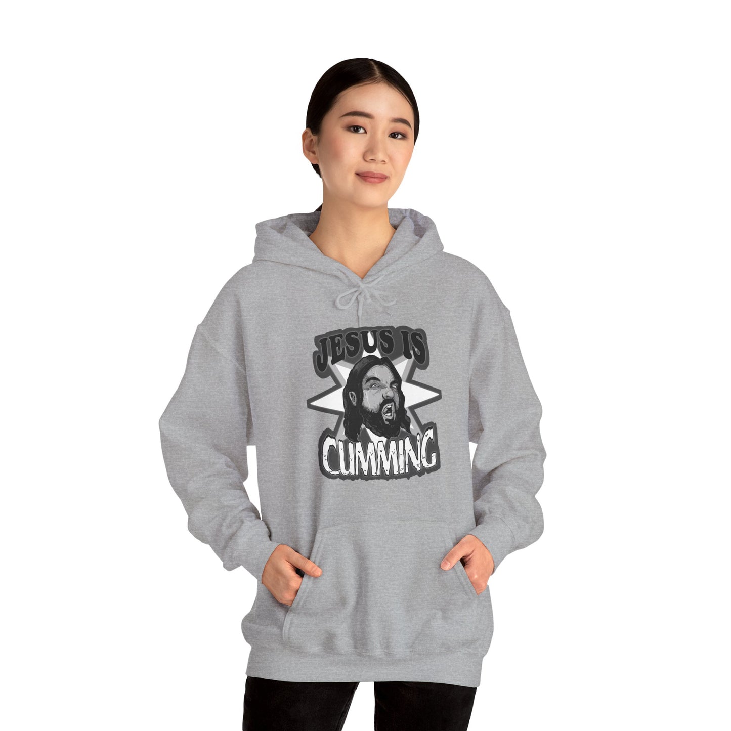 Jesus Is Cumming Unisex Heavy Blend Hooded Sweatshirt
