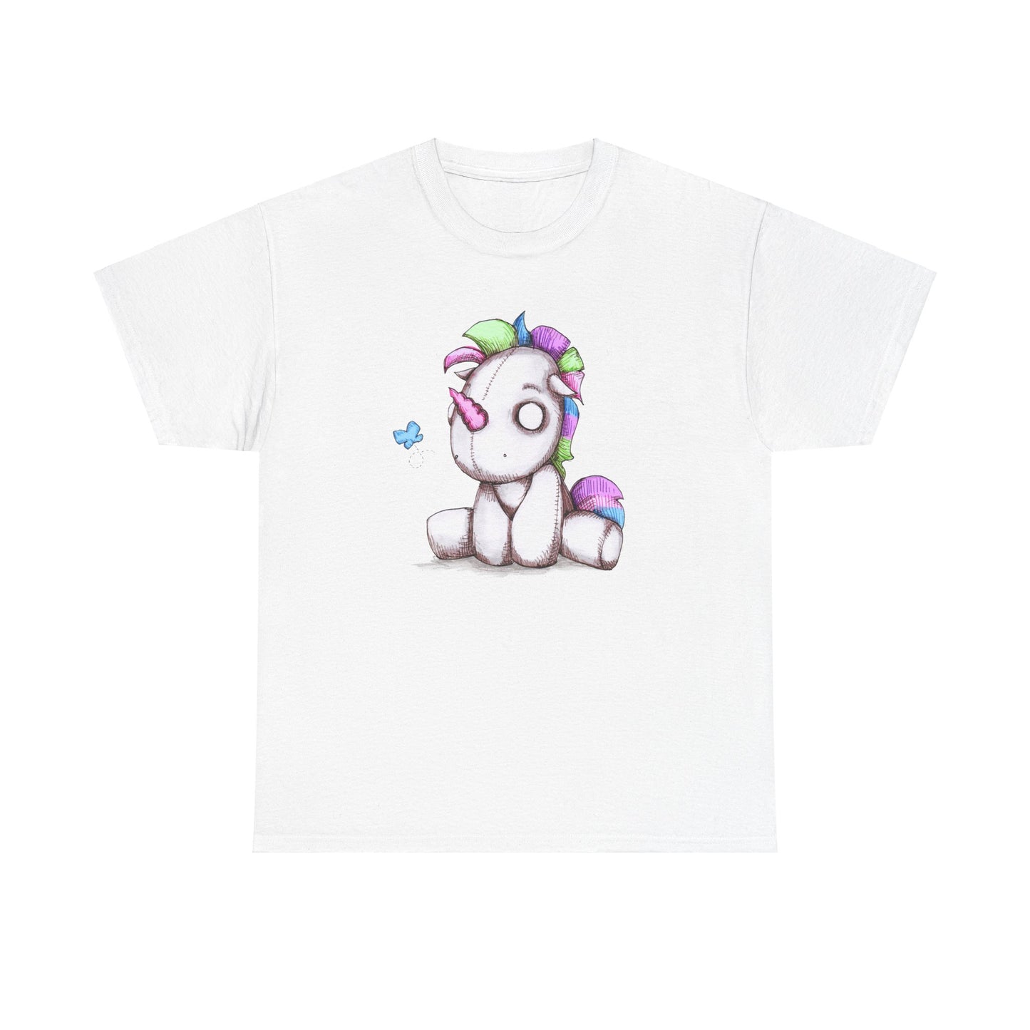 Plushie Unicorn Unisex Heavy Cotton Tee
