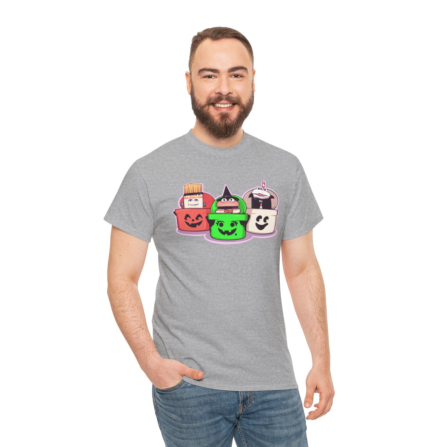 Spooky Fast Food Unisex Heavy Cotton Tee