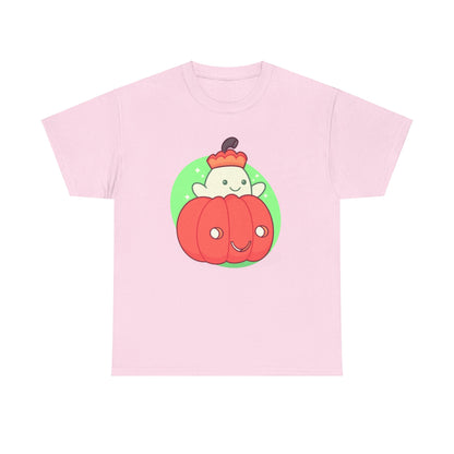 Pumpkin Ghost Unisex Heavy Cotton Tee