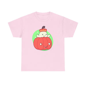 Pumpkin Ghost Unisex Heavy Cotton Tee