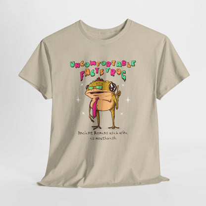 Uncomfortable Facts Frog Unisex Heavy Cotton Tee