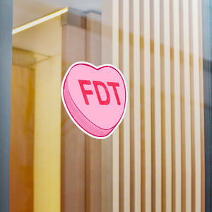 FDT Heart Kiss-Cut Vinyl Decal