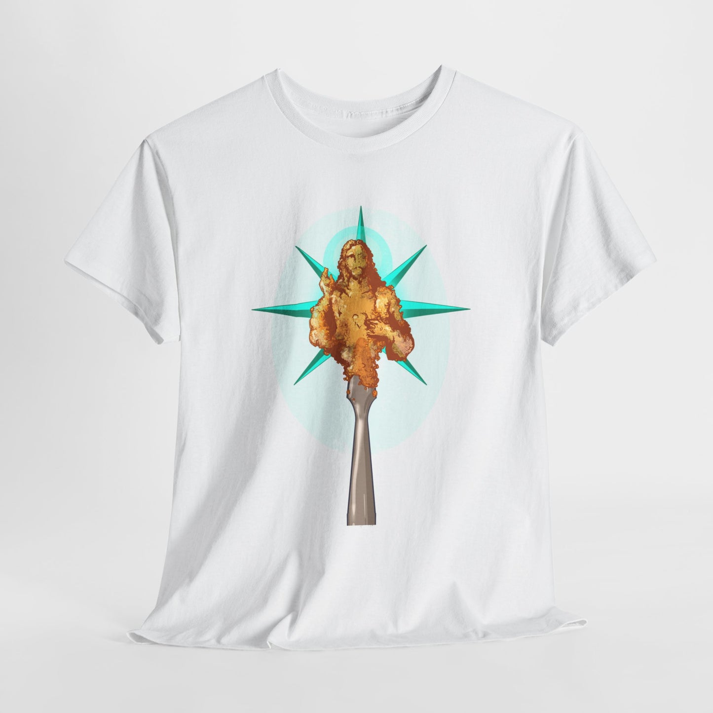 He Is Resin Unisex Heavy Cotton Tee