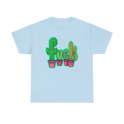 Rude Succulents Unisex Heavy Cotton Tee