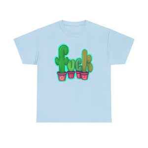 Rude Succulents Unisex Heavy Cotton Tee