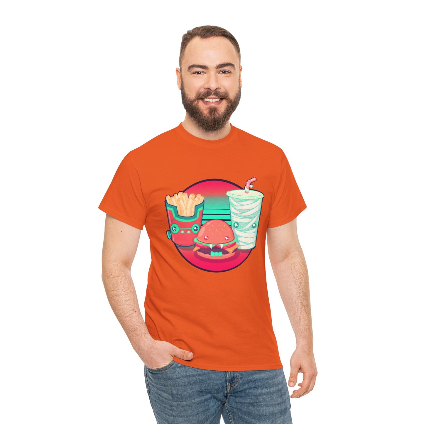 Spooky Fast Food Unisex Heavy Cotton Tee