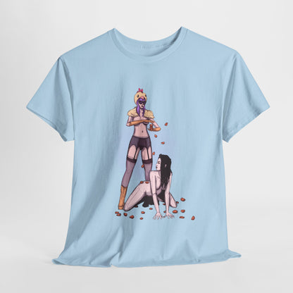 Chicken Nugget Rain Unisex Heavy Cotton Tee