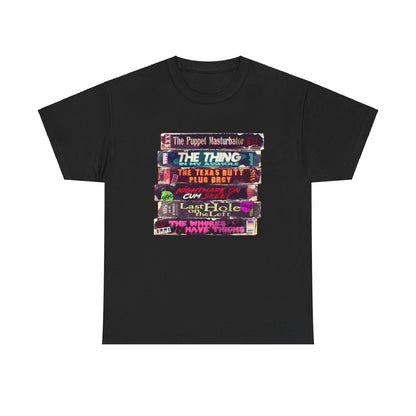 Adult Horror VHS Unisex Heavy Cotton Tee