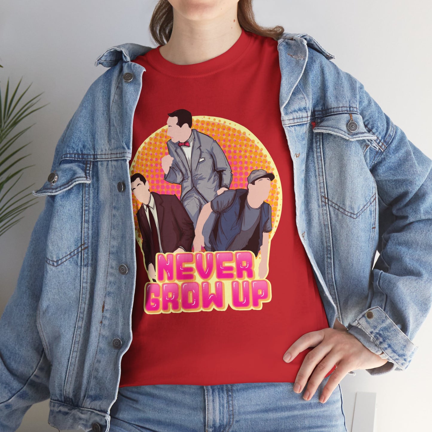Never Grow Up Unisex Heavy Cotton Tee