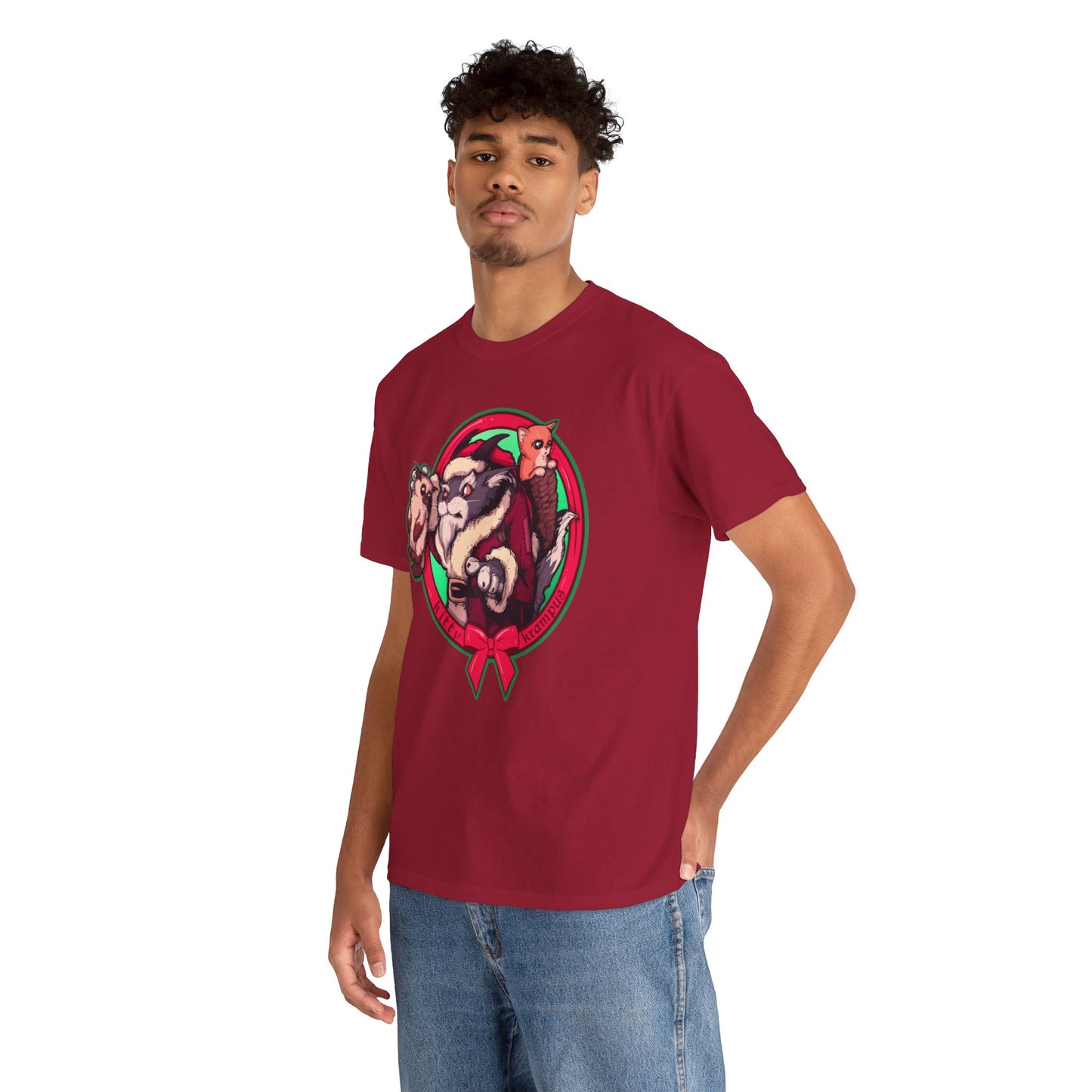 Kitty Krampus Unisex Heavy Cotton Tee