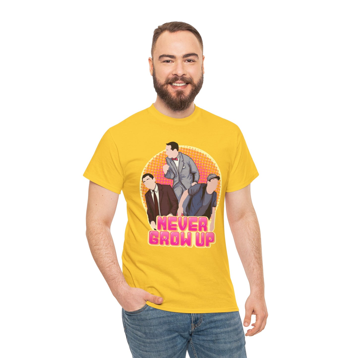 Never Grow Up Unisex Heavy Cotton Tee