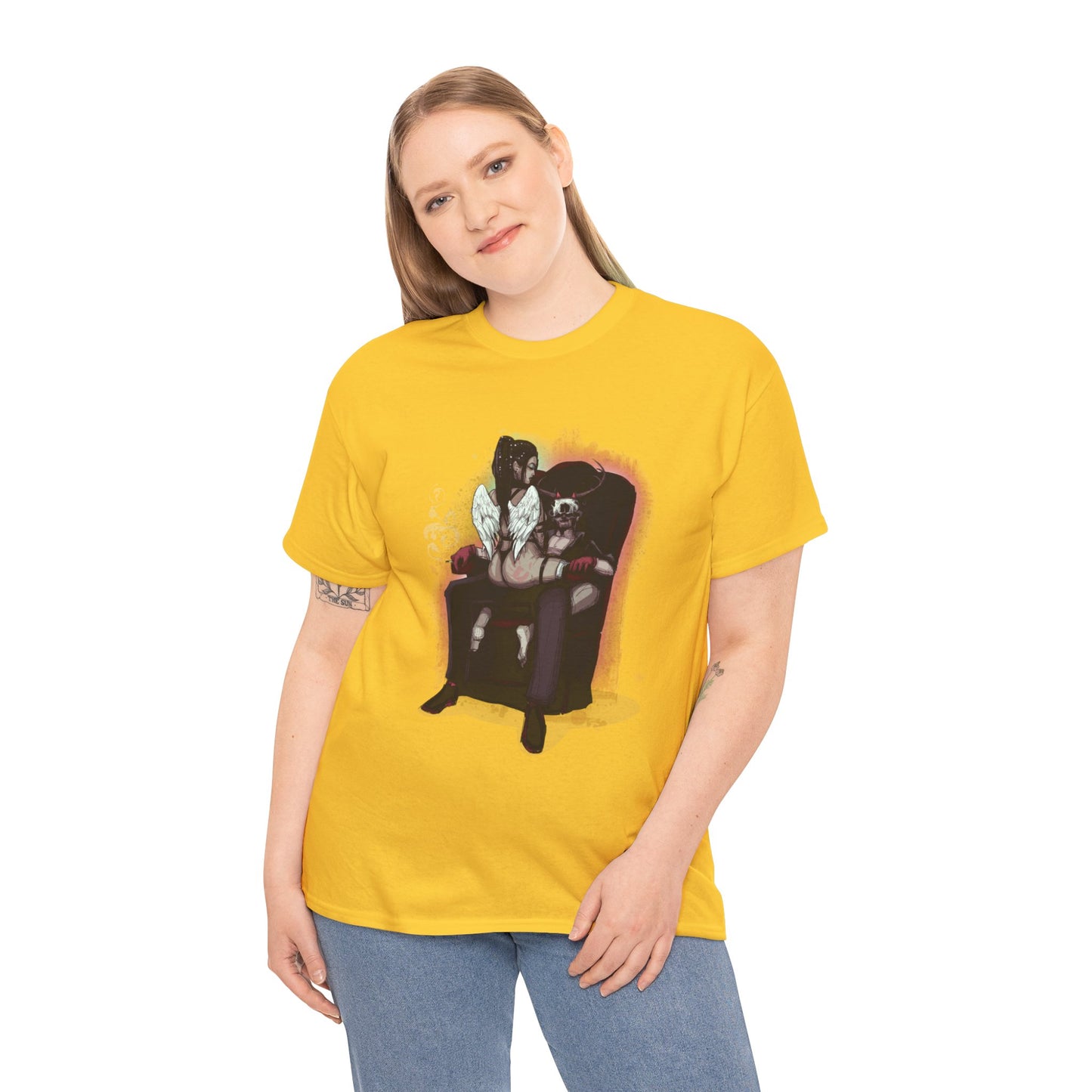 Deer Daddy Series 9: Angels & Demons Unisex Heavy Cotton Tee