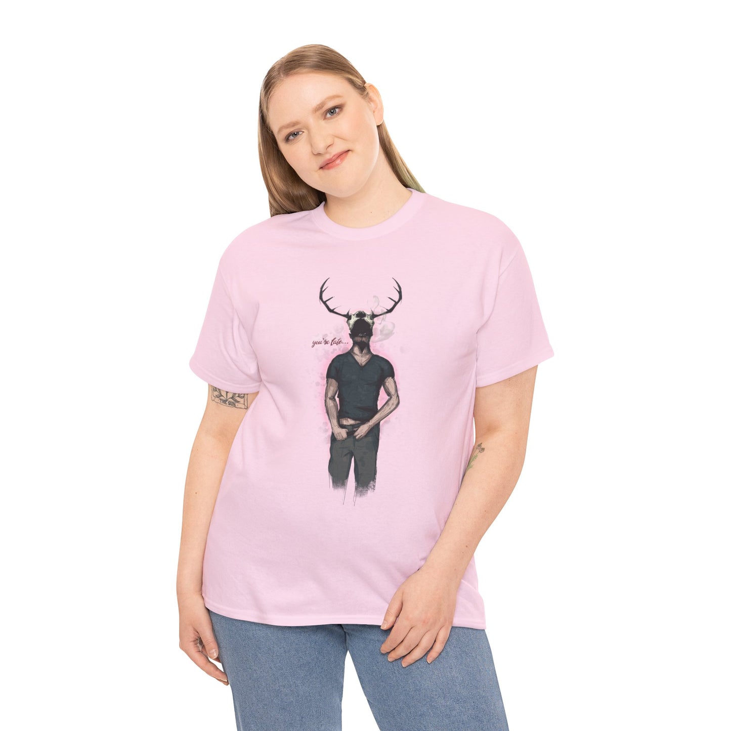 Deer Daddy Series 5: Youre Late Unisex Heavy Cotton Tee