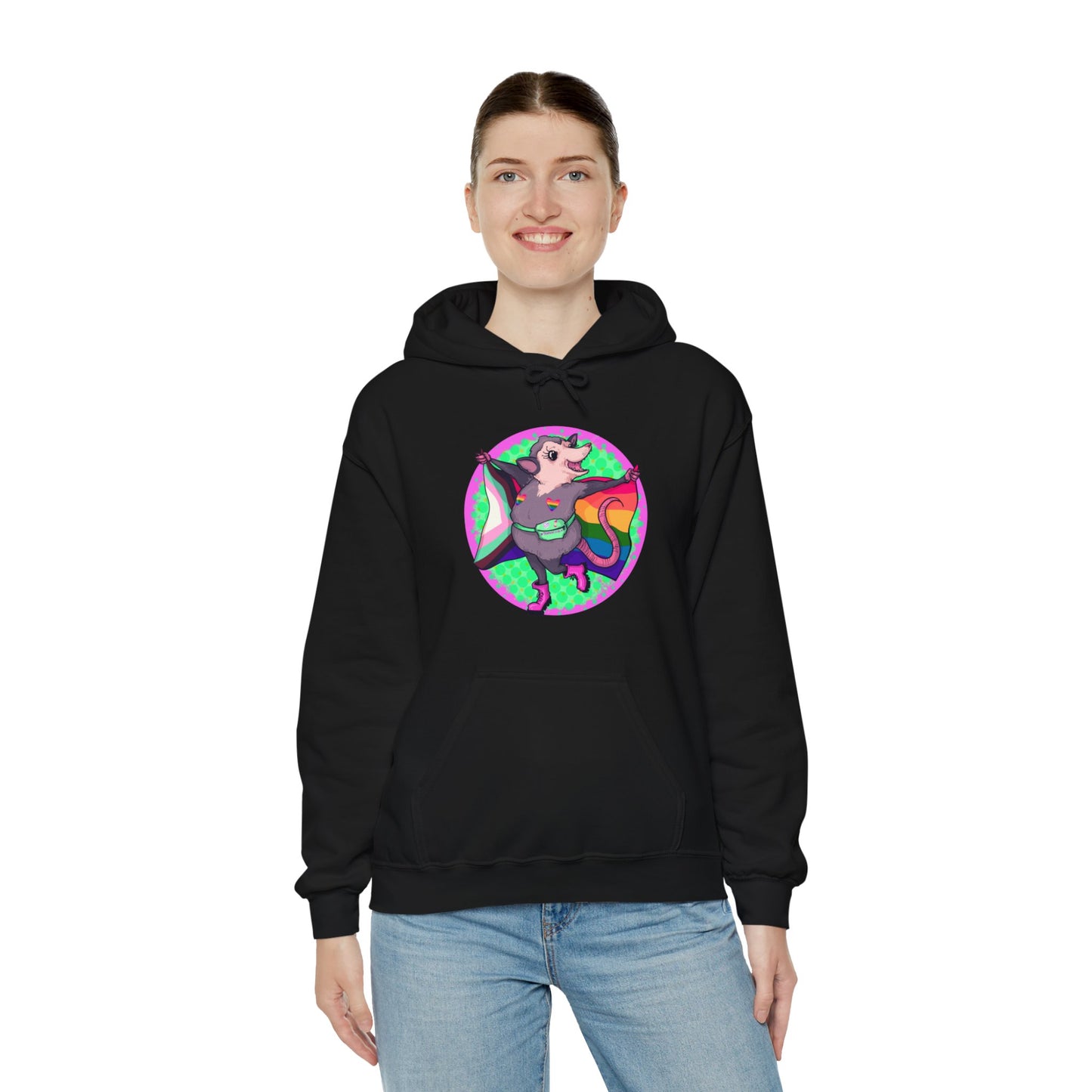 Pride Opossum Unisex Heavy Blend Hooded Sweatshirt