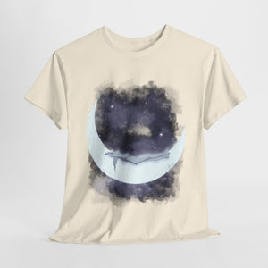 The Girl Who Loved The Moon Unisex Heavy Cotton Tee