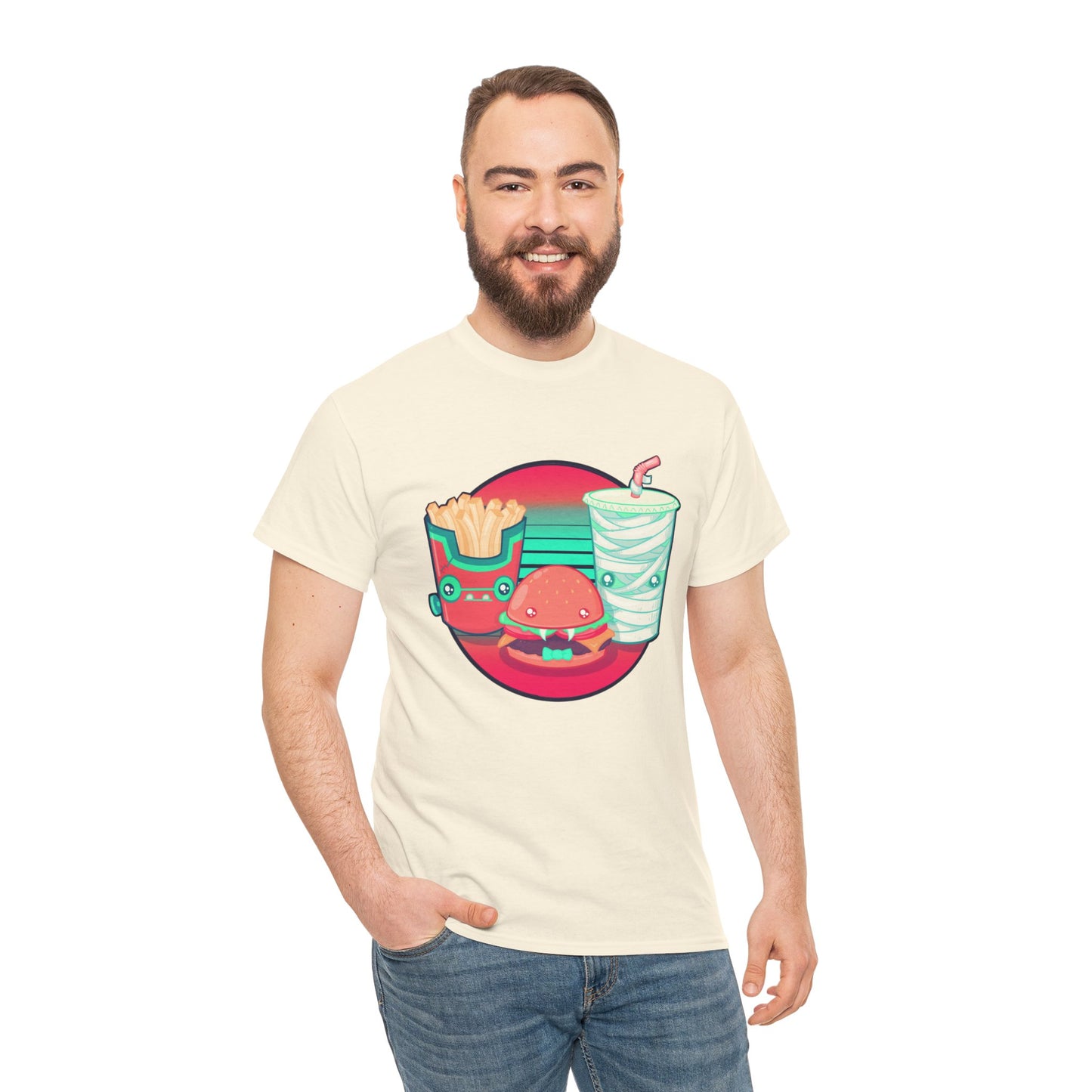 Spooky Fast Food Unisex Heavy Cotton Tee