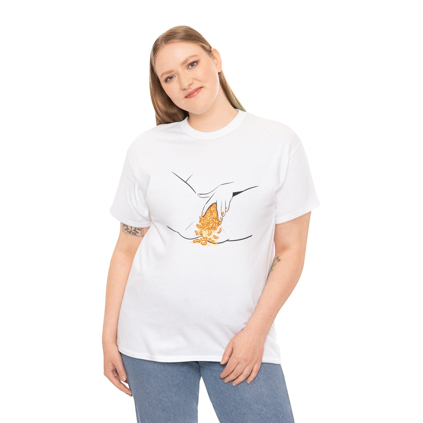 Mac N Cheese Unisex Heavy Cotton Tee