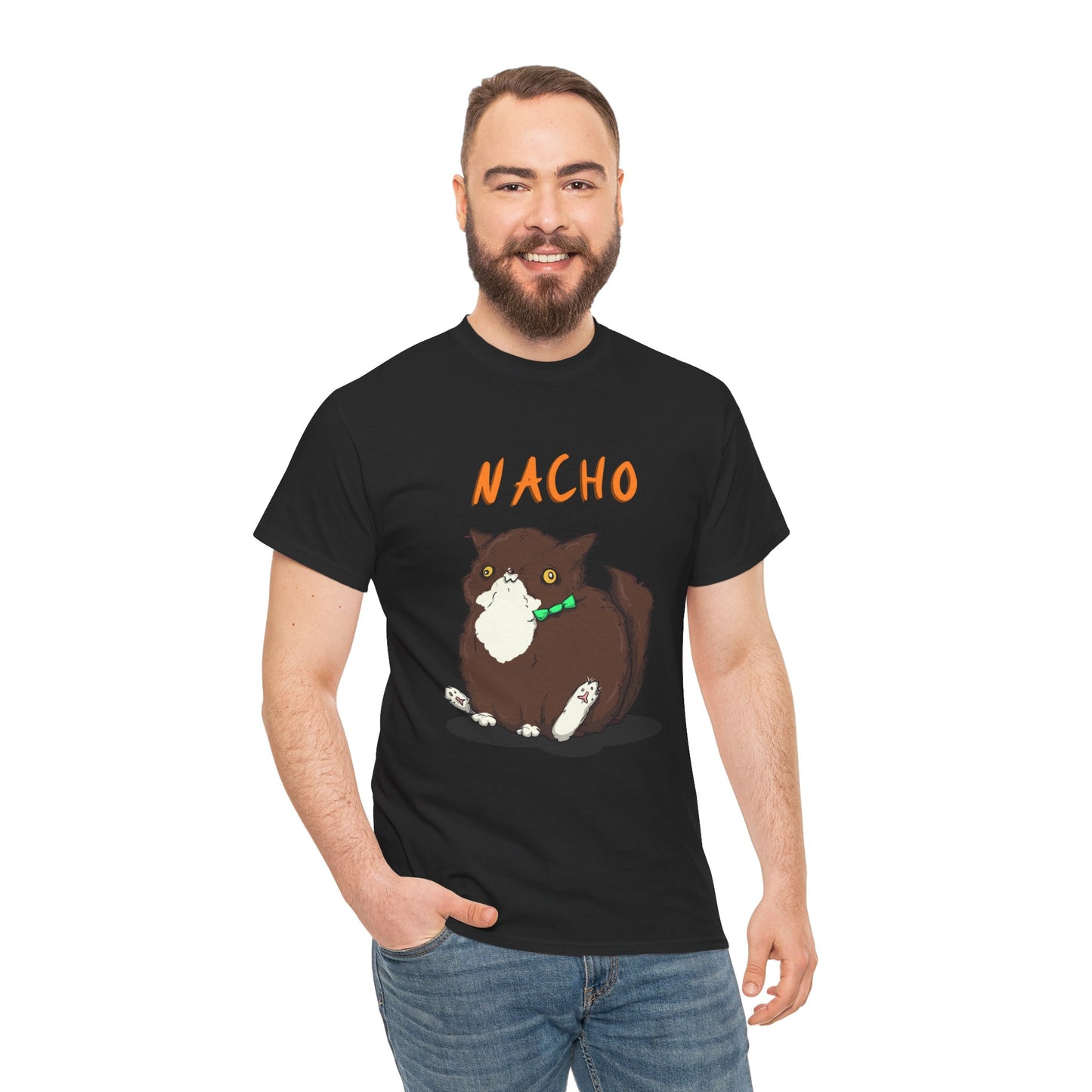 Nacho The Cat Unisex Heavy Cotton Tee